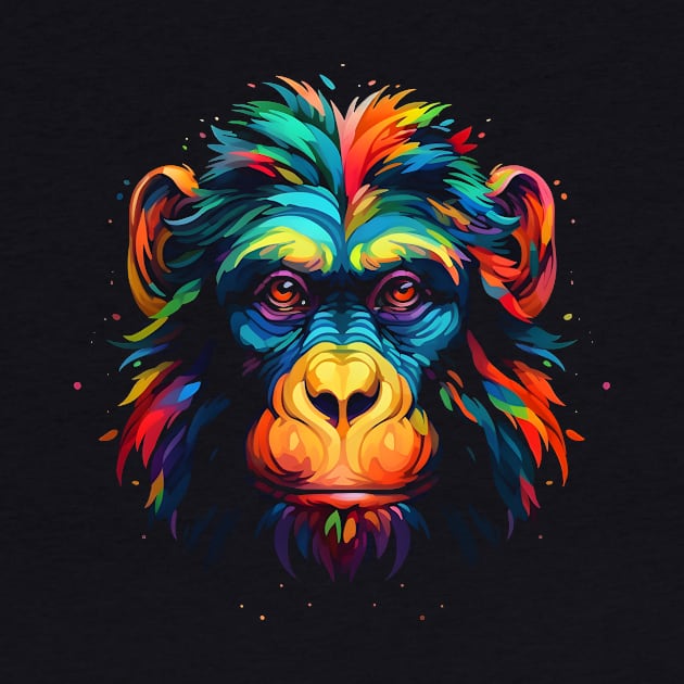 Neon Chimp #3 by Everythingiscute